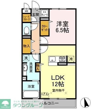 プレジャーの物件間取画像